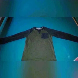 Univibe Boys long sleeve green and grey shirt